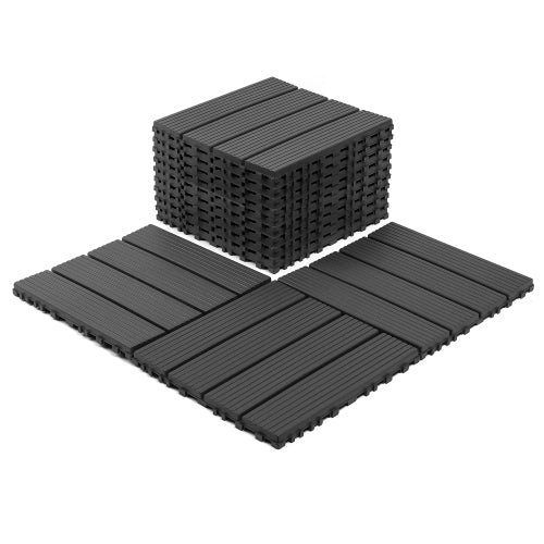 44 Pack Dark Grey Interlocking Deck Tiles