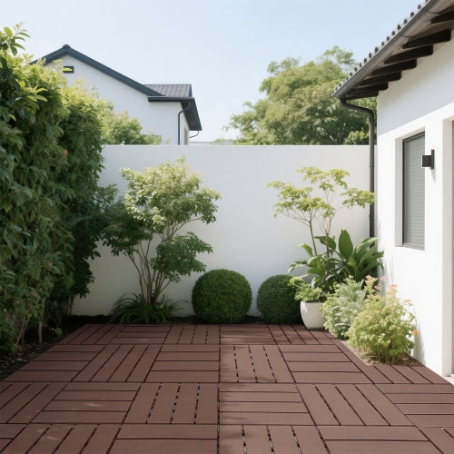 44 Pack Brown Interlocking Deck Tiles