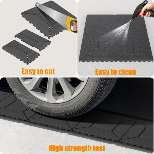 44 Pack New Style Dark Gray Interlocking Deck Tiles