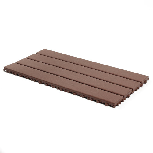 22 Pack Brown 2FT Interlocking Patio Deck Tiles