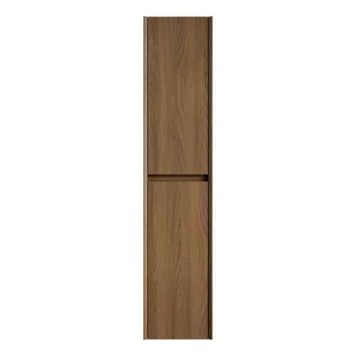 DACI 140cm Badezimmer-Wandschrank (2 Türen + Fächer, Espressofarbe)