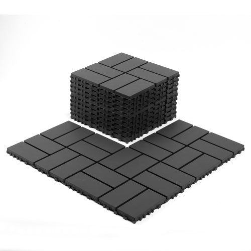 44 Pack Dark Gray Interlocking Deck Tiles