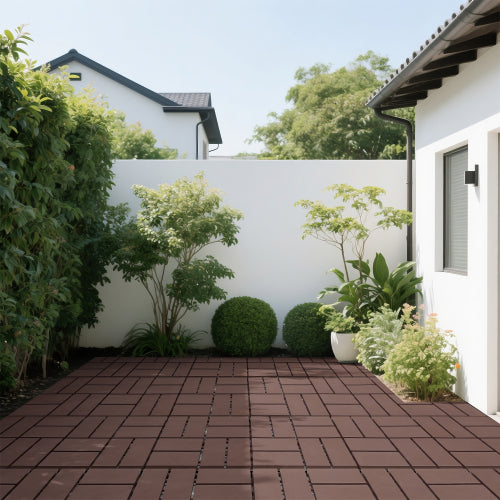44 Pack Brown Interlocking Deck Tiles