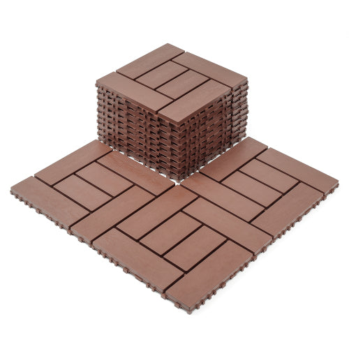 44 Pack ZZ Style Brown Interlocking Deck Tiles