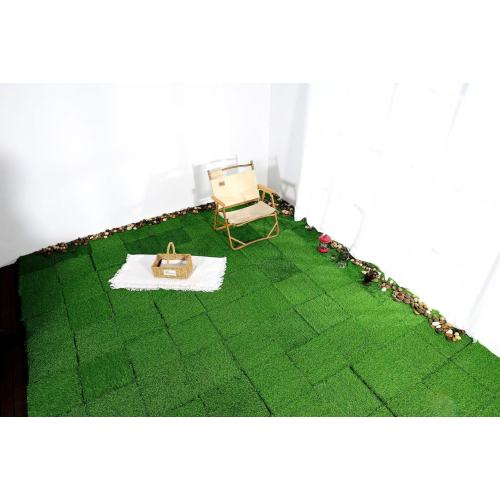 Interlocking Artificial Grass Tiles (36pcs, Green)