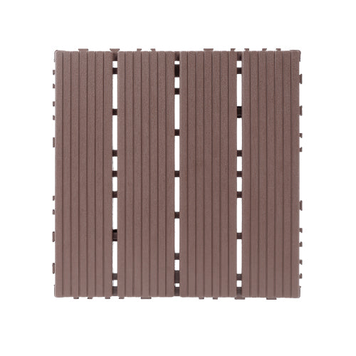 44 Pack Brown Interlocking Deck Tiles
