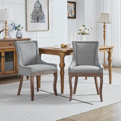 A&A Ultra Side 2-Pcs Gray Dining Chairs (DE1807GY)