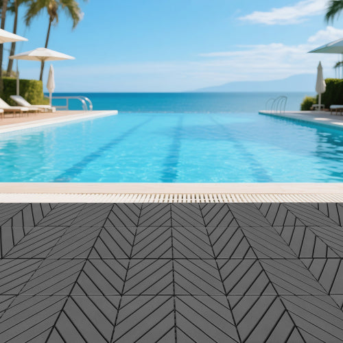 44 Pack Dark Grey Interlocking Deck Tiles