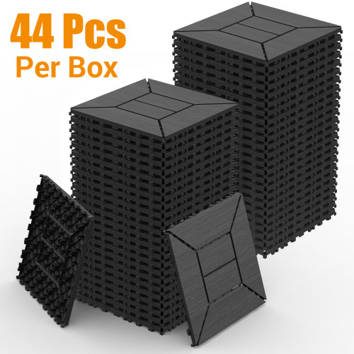 44 Pack New Style Dark Gray Interlocking Deck Tiles