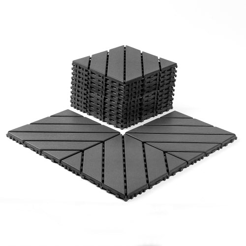 44 Pack Dark Grey Interlocking Deck Tiles