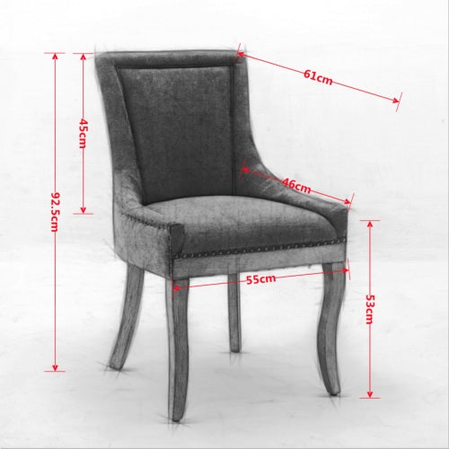 A&A Ultra Side 2-Pcs Gray Dining Chairs (DE1807GY)
