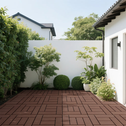 44 Pack ZZ Style Brown Interlocking Deck Tiles