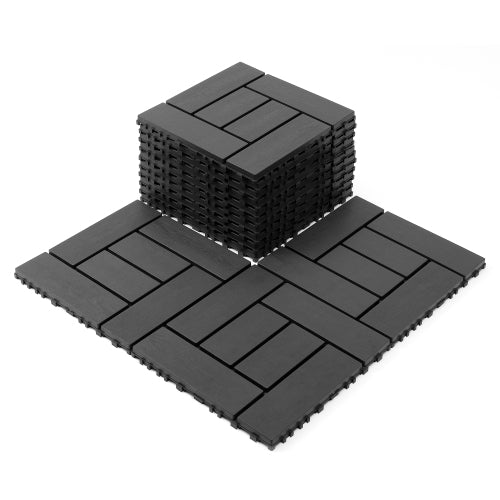 44 Pack ZZ Style Dark Gray Interlocking Deck Tiles
