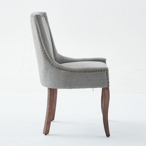 A&A Ultra Side 2-Pcs Gray Dining Chairs (DE1807GY)