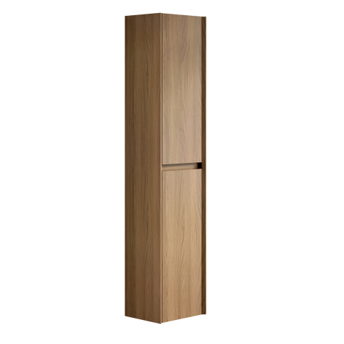 DACI 140cm Badezimmer-Wandschrank (2 Türen + Fächer, Espressofarbe)