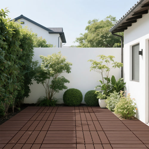 44 Pack Brown Interlocking Deck Tiles