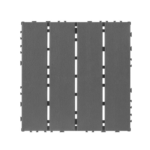 44 Pack Dark Gray Interlocking Deck Tiles