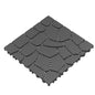 44 Pack Dark Gray New Stone - texture Interlocking Patio Deck Tiles