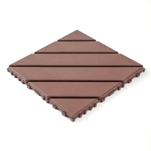 44 Pack Brown Interlocking Deck Tiles