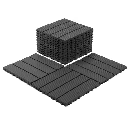 44 Pack Dark Grey Interlocking Deck Tiles
