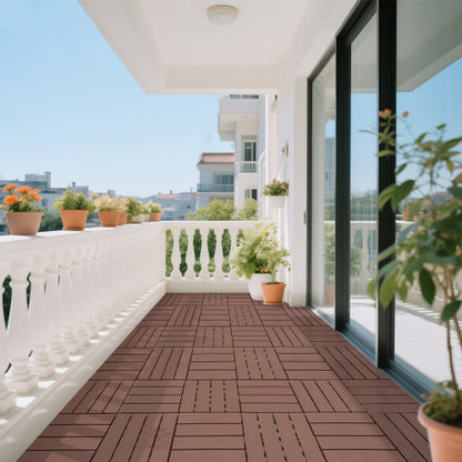 44 Pack Brown Interlocking Deck Tiles