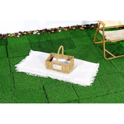 Interlocking Artificial Grass Tiles (36pcs, Green)