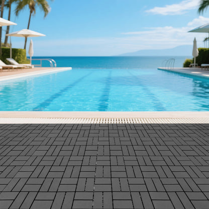 44 Pack Dark Gray Interlocking Deck Tiles