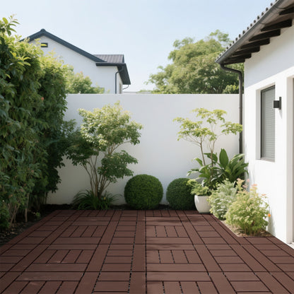 44 Pack Brown H - Style Interlocking Deck Tiles