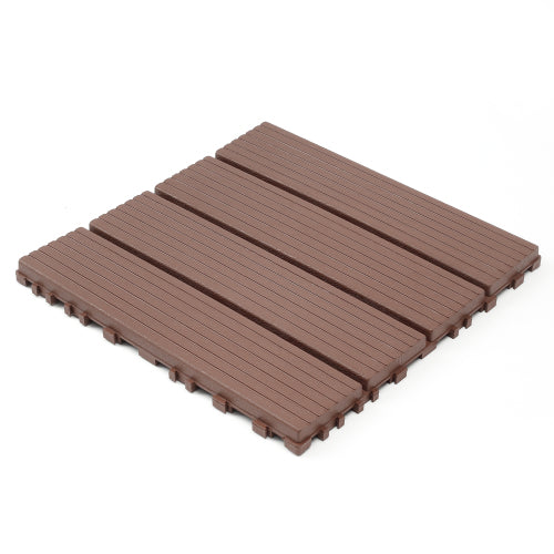 44 Pack Brown Interlocking Deck Tiles