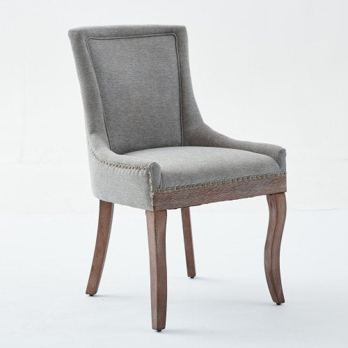 A&A Ultra Side 2-Pcs Gray Dining Chairs (DE1807GY)