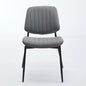 2-Pcs Mid-Century Gray PU Dining Chairs (Walnut Bentwood, DE1849GY)