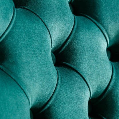 Modern Tufted Velvet Dining Chair Set (Green, DE1601GN)