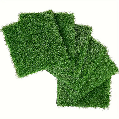 Interlocking Artificial Grass Tiles (36pcs, Green)