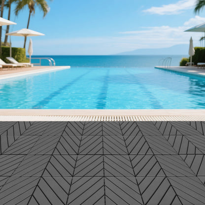 44 Pack Dark Grey Interlocking Deck Tiles