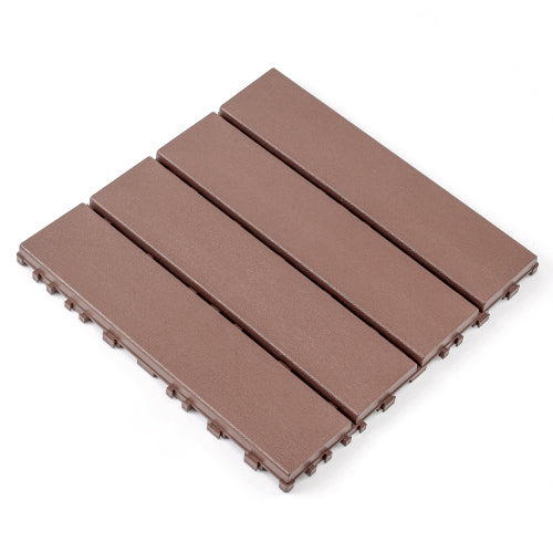 44 Pack Brown Interlocking Deck Tiles