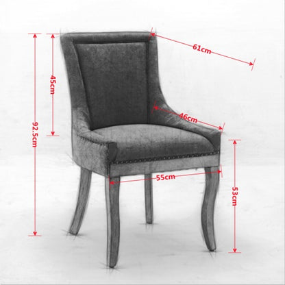 A&A Ultra Side 2-Pcs Gray Dining Chairs (DE1807GY)