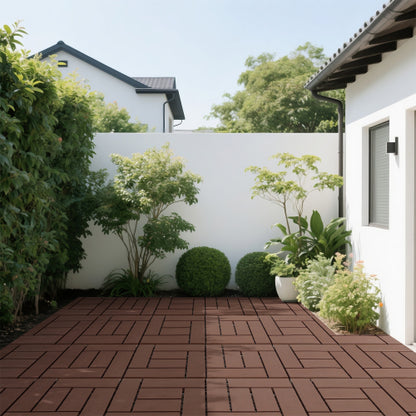 44 Pack ZZ Style Brown Interlocking Deck Tiles