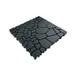 44 Pack Dark Gray 12" Stone - texture Interlocking Patio Deck Tiles