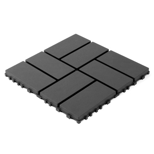 44 Pack Dark Gray Interlocking Deck Tiles