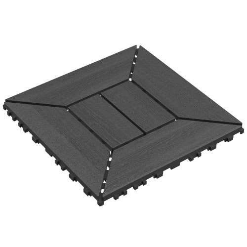 44 Pack New Style Dark Gray Interlocking Deck Tiles