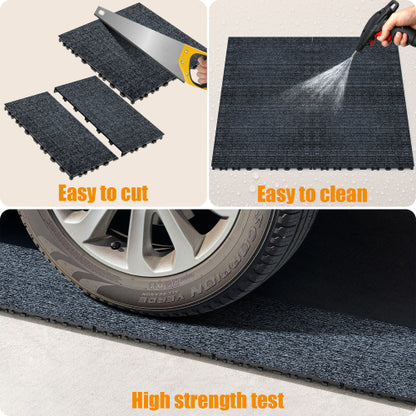 36 Pack 12" Interlocking Patio Carpet Deck Tiles