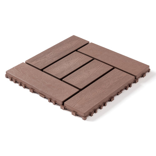 44 Pack ZZ Style Brown Interlocking Deck Tiles