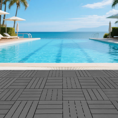 44 Pack Dark Gray  Interlocking Deck Tiles