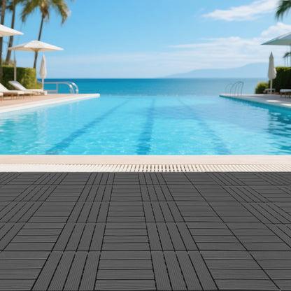44 Pack Dark Grey Interlocking Deck Tiles