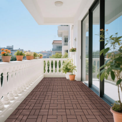 44 Pack Brown Interlocking Deck Tiles